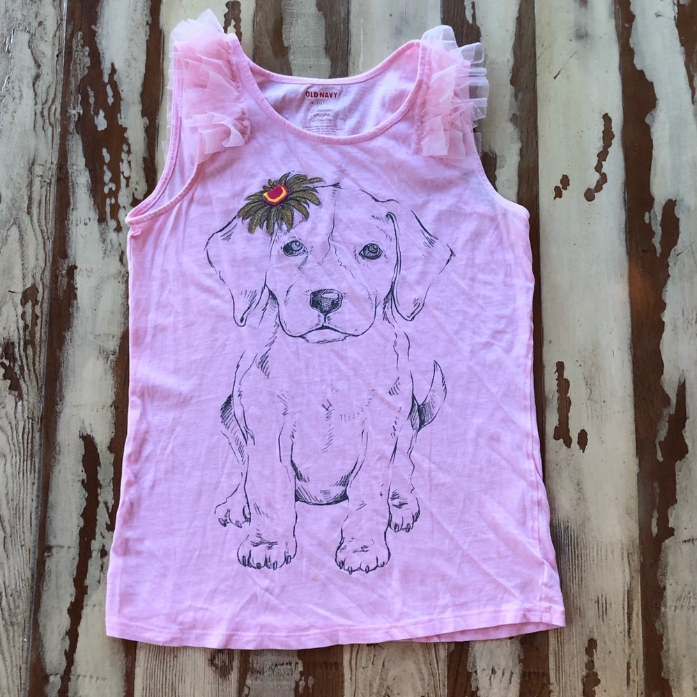 Girls pink old navy top size xl 14